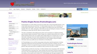 Positive Singles Review (PositiveSingles.com) - Dating Sites Reviews