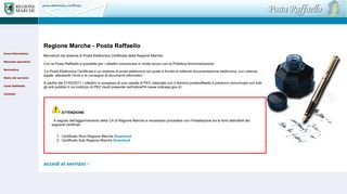 Posta Raffaello - La Posta Elettronica Certificata della Regione Marche