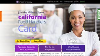 CALIFORNIA Food Handlers Card | eFoodhandlers®