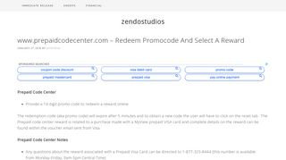 www.prepaidcodecenter.com - Redeem Promocode And Select A ...
