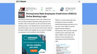 Pennsylvania State Employees Credit Union (PSECU) Online Banking ...