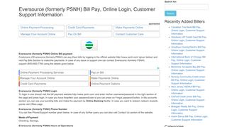 Eversource (formerly PSNH) Bill Pay, Online Login, Customer Support ...