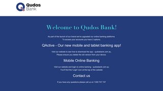 We Have Moved - Qudos Bank