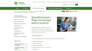 Quest Diagnostics : QuestConnect™