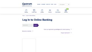Log In to Online Banking | Quorum