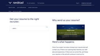 send us your resume - Randstad USA