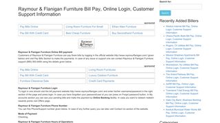 Raymour & Flanigan Furniture Bill Pay, Online Login, Customer ...
