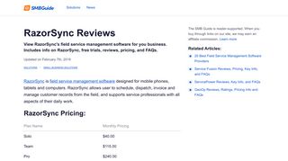 RazorSync Reviews, Pricing, Key Info, and FAQs - The SMB Guide