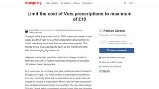 Petition · Royal College of Veterinary Surgeons (www.rcvs.org.uk ...