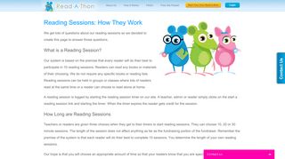 Read-a-thon Reading Sessions
