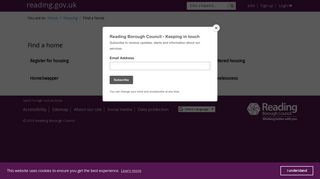 Find a home - Reading Borough Council