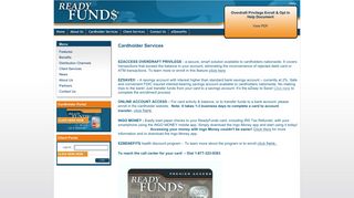 Cardholder Services | ReadyFUND$ Premier Access MasterCard ...