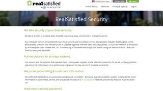 RealSatisfied Security : RealSatisfied is for Real Estate Brokers