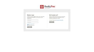 RealtyTrac Member Login - RealtyTrac.com