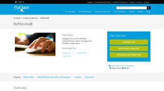 Products - RefWorks® - ProQuest