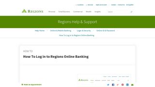 regions bank account login