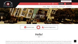 Resident Login and Registration, Resident Parking Software.