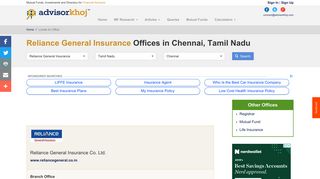 Reliance General Insurance Chennai, Health Insurance Companies in ...
