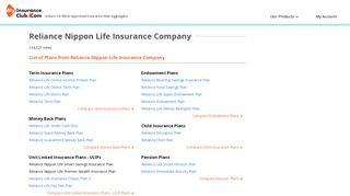 Reliance Life Insurance - MyInsuranceClub.com
