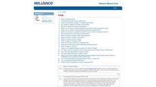 Reliance Mutual Fund - Karvy Mutual Fund