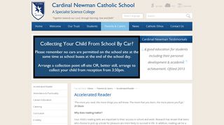 Cardinal Newman Catholic School - Accelerated Reader