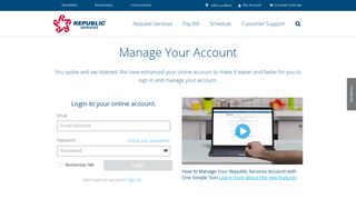 Login to Your My Resource Account | Republic Services