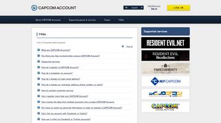CAPCOM Account | FAQs