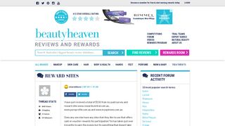 reward sites - Beautyheaven