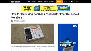 How to Share Ring Doorbell Access with Other Household Members