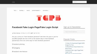Facebook Fake Login Page/Fake Login Script – The Copy Paste Blog