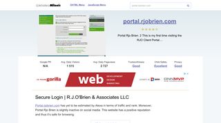 Portal.rjobrien.com website. Secure Login | R.J.O'Brien & Associates ...