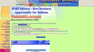 Registration process - RMP Infotec