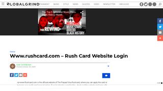 Www.rushcard.com – Rush Card Website Login | Global Grind