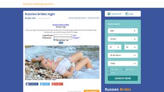 Russian brides login Russian dating women - 1st Attractive