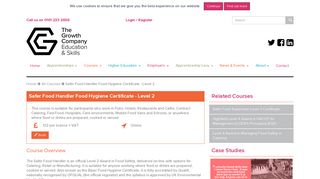 Safer Food Handler Food Hygiene Certificate - Level 2 - GC ...