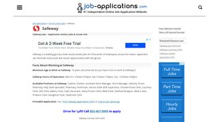 Safeway Application, Jobs & Careers Online - Job-Applications.com