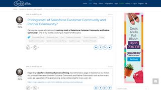 Pricing (cost) of Salesforce Customer Community and Partner ...