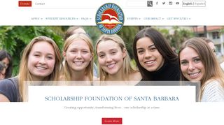Scholarship Foundation of Santa Barbara: Home