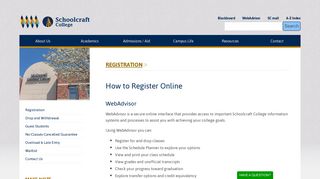 How to Register Online - Registration - Schoolcraft College