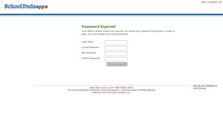 Password Expired! - SchoolDude