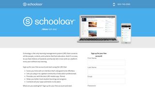 to sign up - Schoology