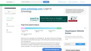 Access umm.schoology.com. Login to Schoology