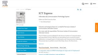 ICT Express - Journal - Elsevier