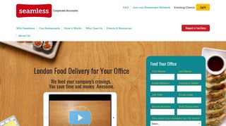 London Food Delivery & Take Away | Seamless Corporate Accounts