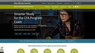 CFA Exam Prep & Study Material - WileyCFA - Wiley Efficient Learning
