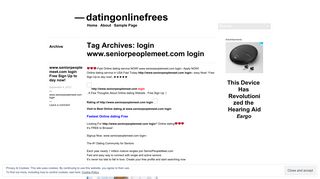 login www.seniorpeoplemeet.com login | datingonlinefrees