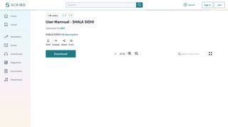 User Mannual - SHALA SIDHI | Password | Personal Identification ...