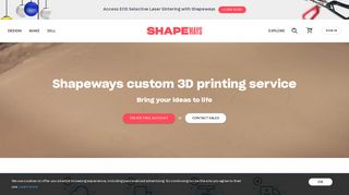 Upload your 3D Designs to 3D Print - Shapeways