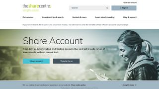 Share Account | The Share Centre