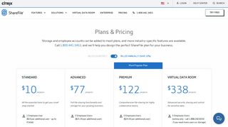 ShareFile Pricing - Business File Sharing & Collaboration Plans ...
